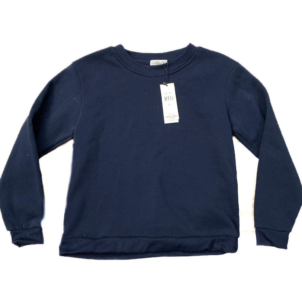 Young USA Womens L Sweatshirt Soft Cotton New With Tags
